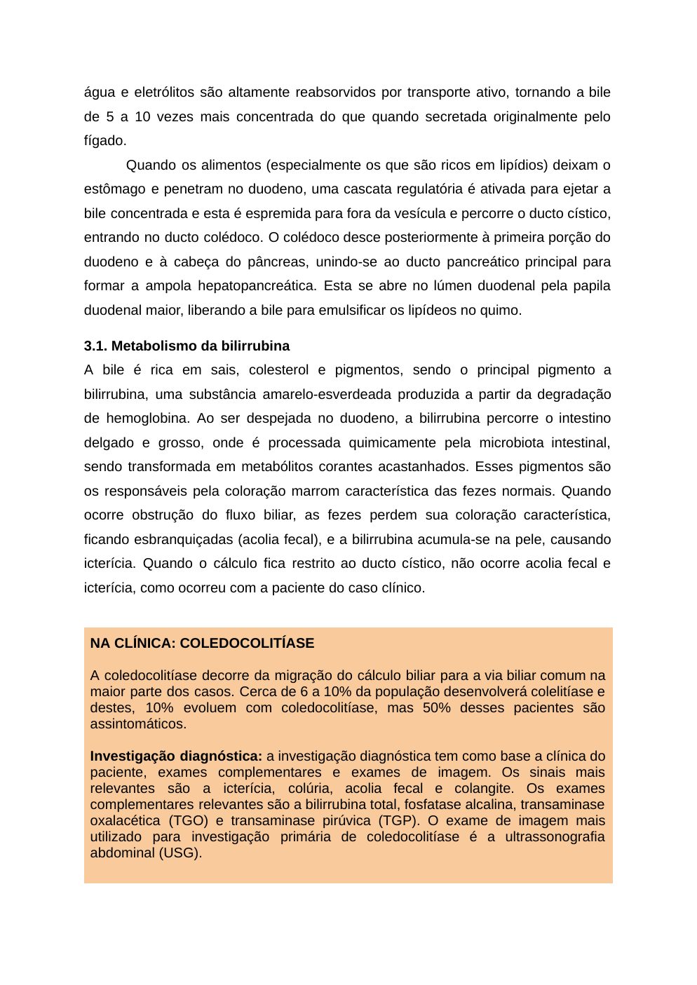 Página 6 do material-fonte — Colelitíase