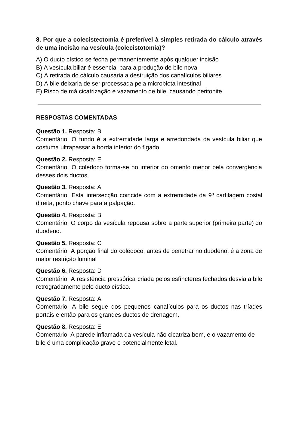 Página 10 do material-fonte — Colelitíase